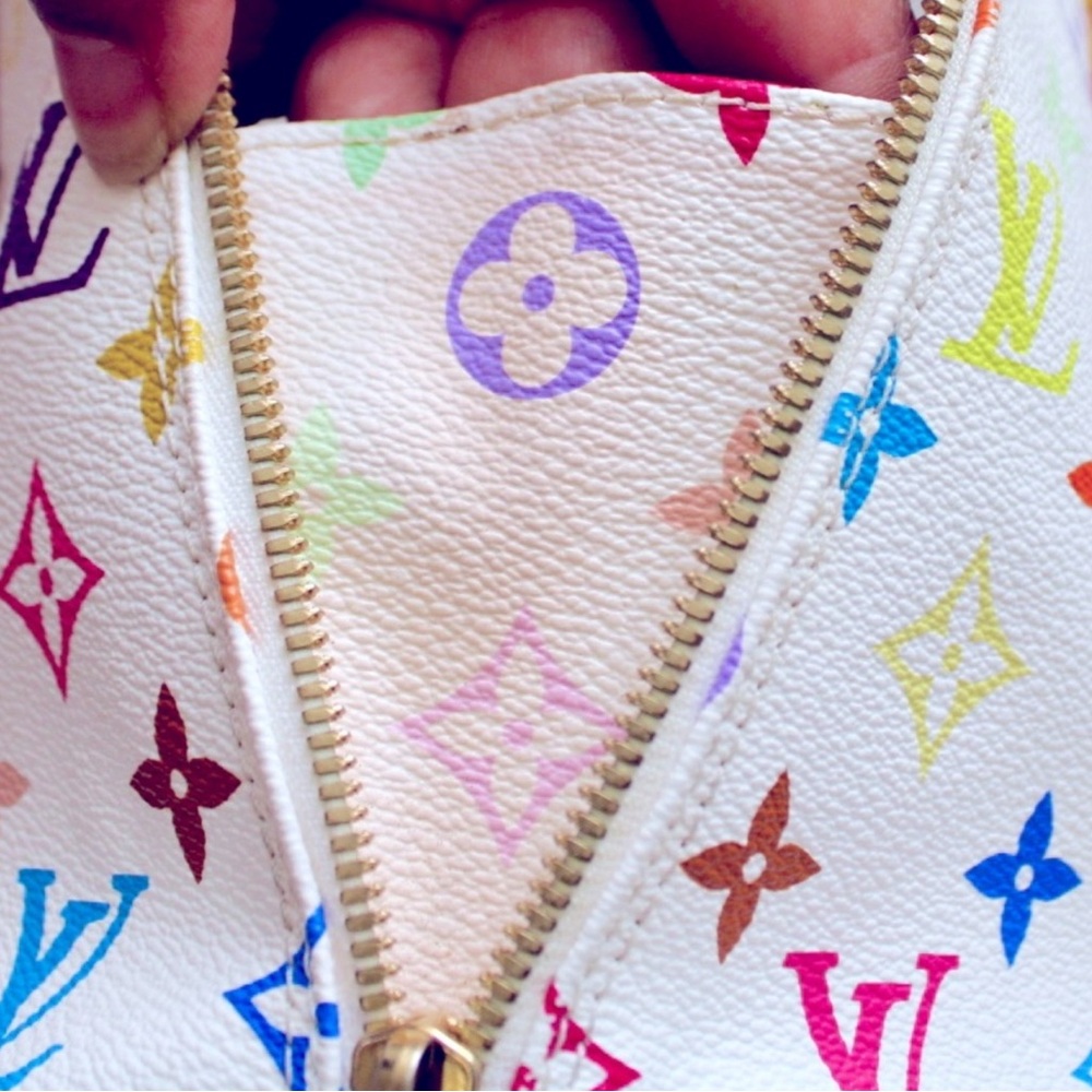Louis Vuitton Multicolor Monogram Tote with Tan Accents - Picture 5 of 9